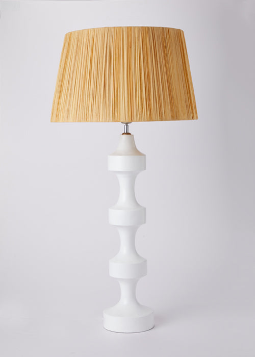 Carved Wooden Lamp