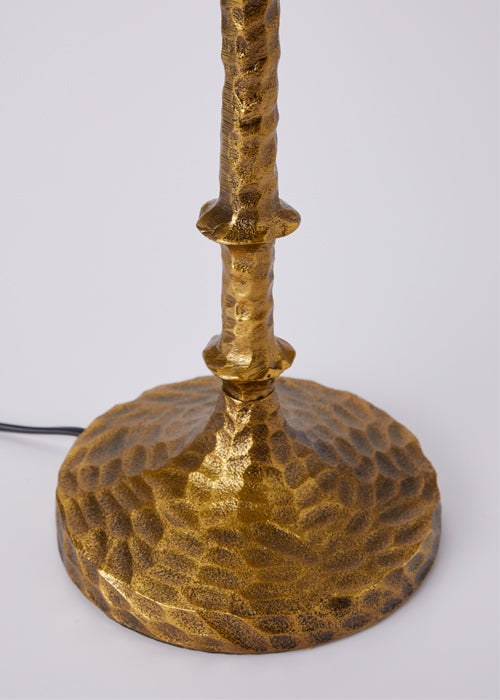 Hammered Brass Lamp - Large