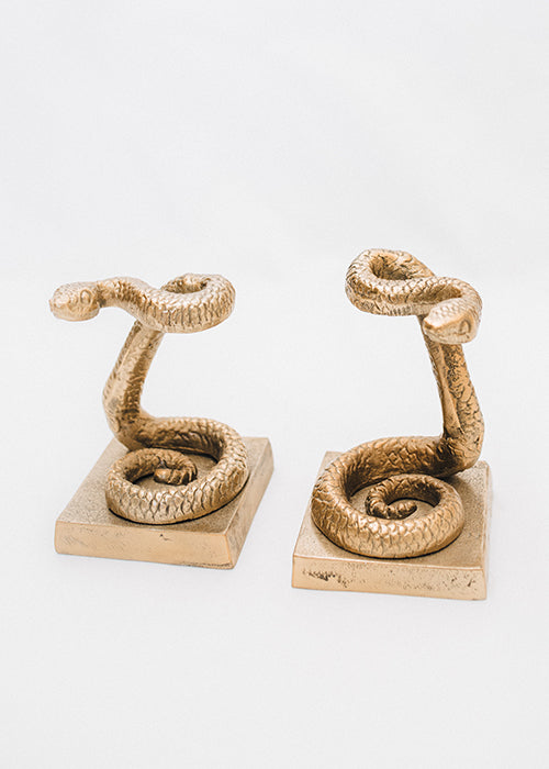 Snake Bookends Brass Finish (SOLD Out)