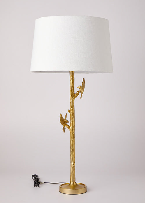 Gold Flying Bird Metal Lamp